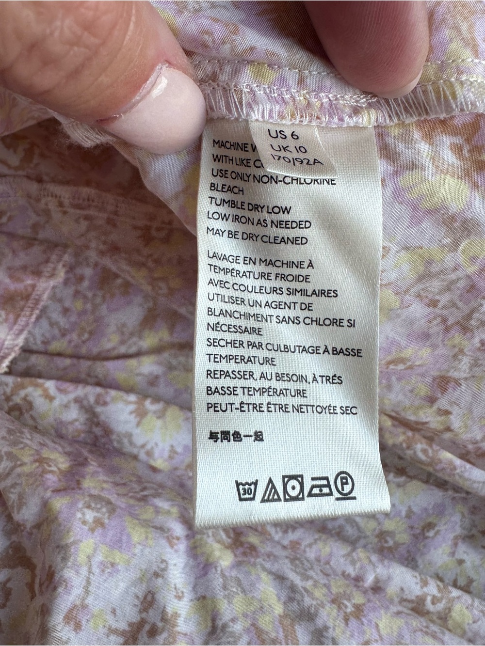 Free People She's A Dream Cream Floral Print Puff Sleeve Midi Dress 6 milkmaid - Picture 12 of 13